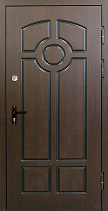 Входная дверь №28 МДФ шпон 10мм + МДФ шпон 10мм
